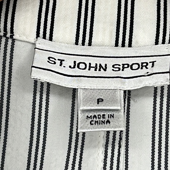 ✨VINTAGE✨St. John Sport Stretch Cotton Blazer, Size P - Picture 6 of 7